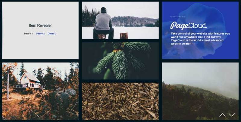 html5全屏响应式图片瀑布流布局按钮切换特效(图1)