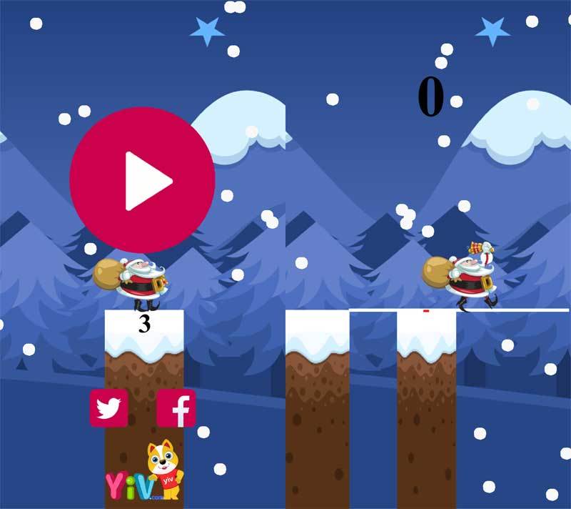 html5手机端圣诞老人过桥游戏源码(图1) html5手机端圣诞老人过桥游戏源码(图1)