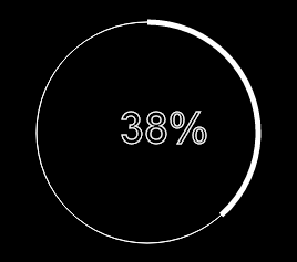 html5 canvas简单圆形进度条动画特效(图1) html5 canvas简单圆形进度条动画特效(图1)