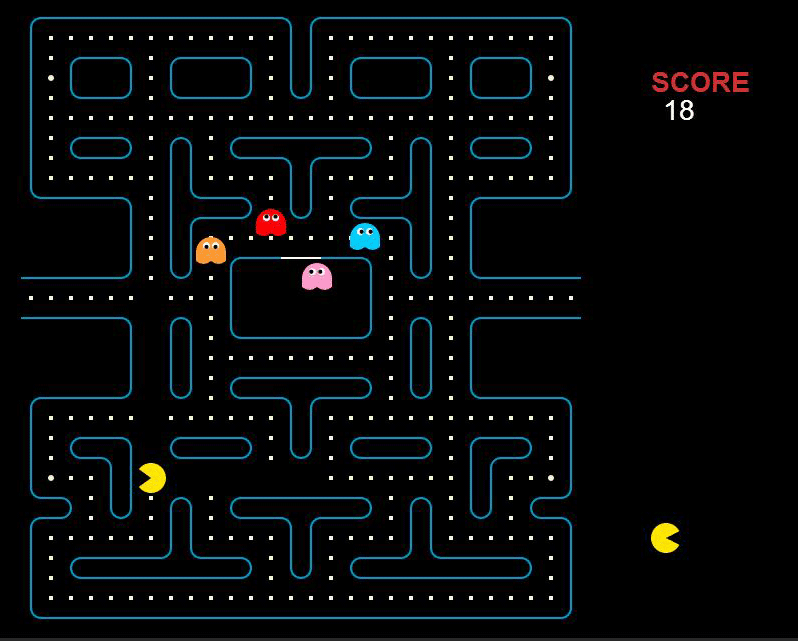 html5制作pacman吃豆人游戏源码下载(图1)