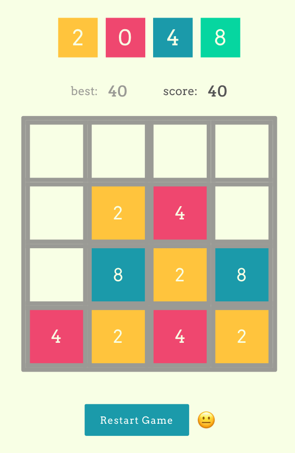 html5制作手机端数字方块2048小游戏源码(图1) html5制作手机端数字方块2048小游戏源码(图1)