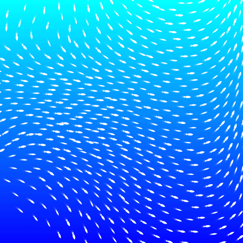 html5 canvas绘制沙丁鱼群动画特效(图1)