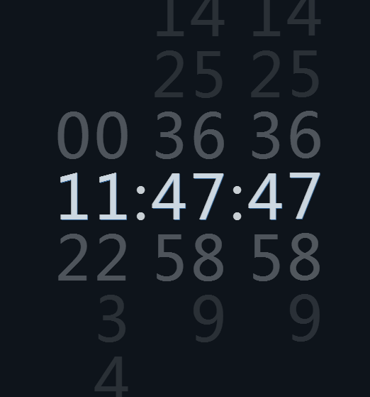 html5数字滑动时钟代码(图1) html5数字滑动时钟代码(图1)