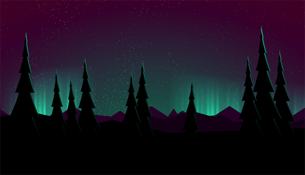 html5 canvas绘制发光夜景动画场景特效(图1)