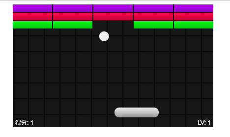 html5 canvas实现打砖块游戏代码 html5 canvas实现打砖块游戏代码(图1)