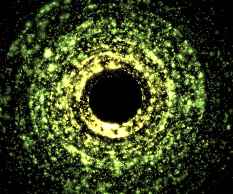 html5 canvas宇宙黑洞动画特效(图1)