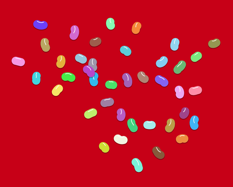 html5 canvas一颗颗糖果游动特效(图1)