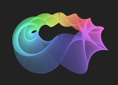 canvas绘制3D三角形花圈动画特效(图1)