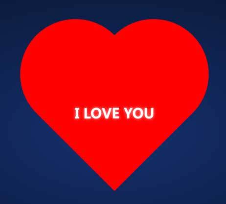 纯css3告白爱心跳动特效(图1) 纯css3告白爱心跳动特效(图1)