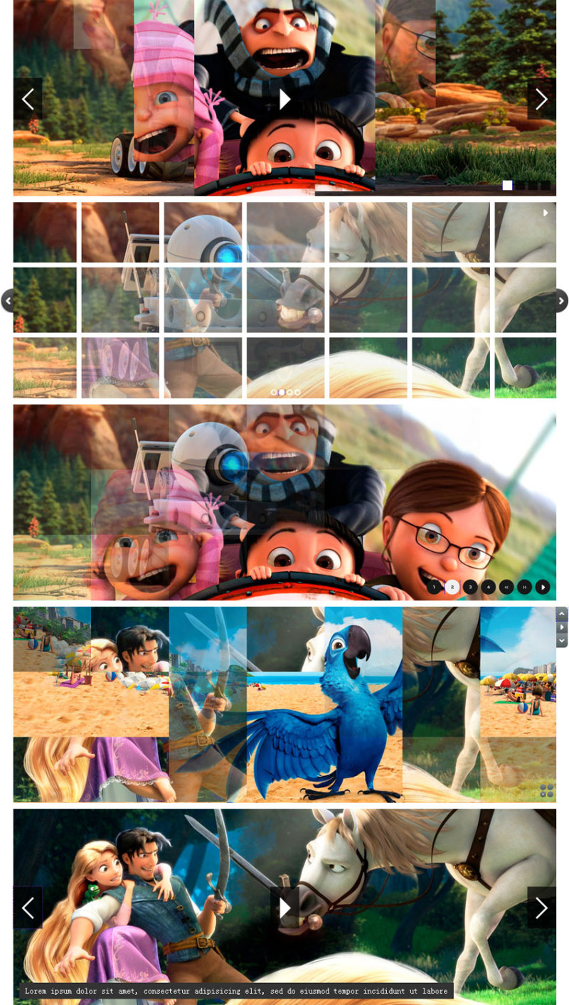 jquery.slider滑动焦点图片切换插件支持百叶窗滤镜效果图片切换(图1)